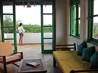Upstair living area and balcony - Bulu villa
