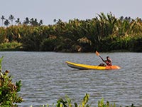 Kayaking next to our property