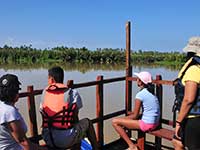 Boat ride in Kahandamodara lagoon