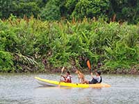 Kayaking next to our property