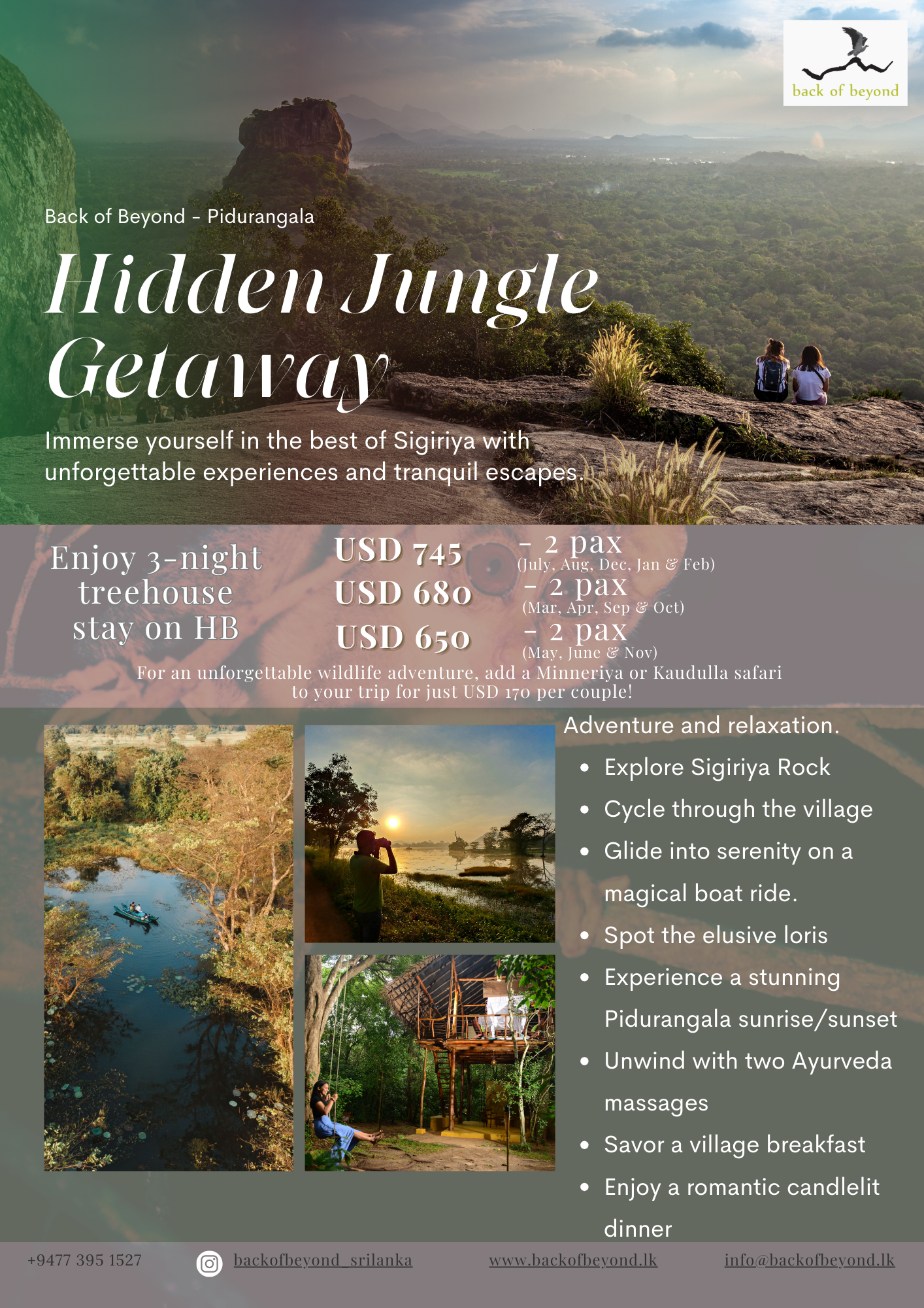 Special offers in Pidurangala